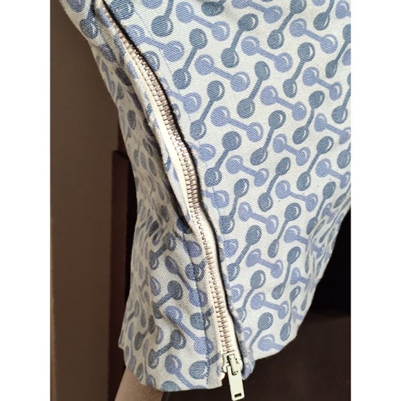 1950's-60's Sleeveless Blue Homemade top - Picture 4 of 9